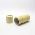 eco packaging paper jar kraft round paper cosmetic tube for lip balm deodorant lipstick PT-005Z